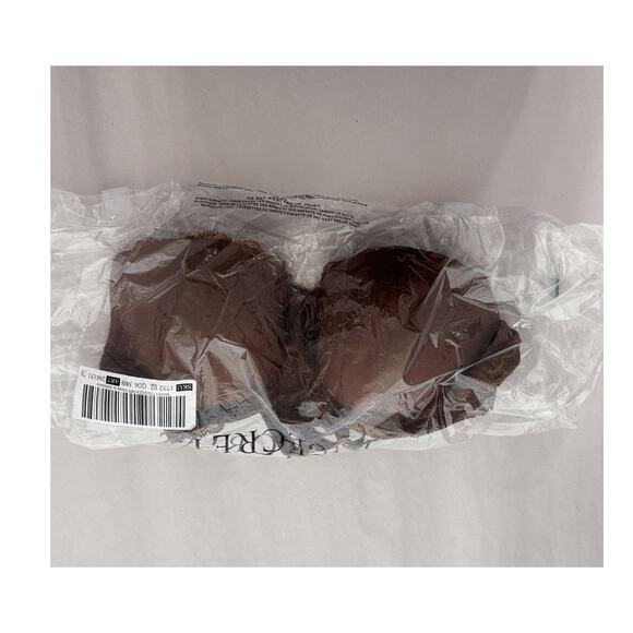 Victorias Secret Smooth Lace Lightly Lined Classic Demi Bra Womens 38B New Brown - Picture 9 of 9